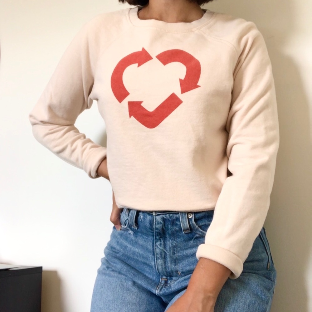 MadewellxCharity: Water heart recycling sweatshirt
